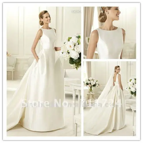 new arrival satin high neck low back 