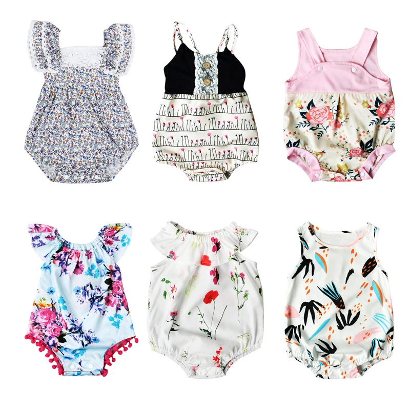 Комбинезон Rorychen для новорожденных девочек винтажный Ромпер без рукавов с