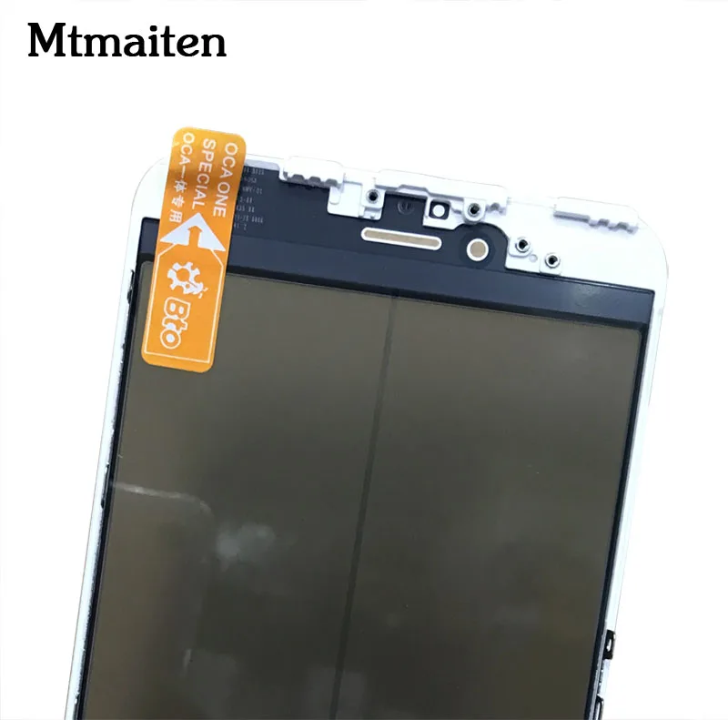 Mtmaiten холодного отжима для iPhone 6 г 4.7 Plus 5.5 спереди Стекло с Рамки ОСА