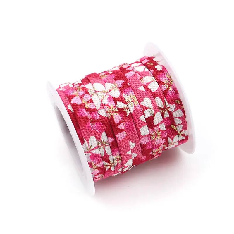Cotton Lace Ribbon Multicolor Printed Sewing Fabric DIY Crafts Wedding Party Decoration Gift Packing 5mm 1 Roll(Approx 5 M/Roll) | Дом и сад