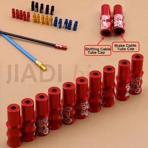 MUQZI 10 шт. велосипедная коробка передач из алюминиевого сплава труба тормозной магистрали Крышка для горного велосипеда кабель для переключения крышка для трубки аксессуары