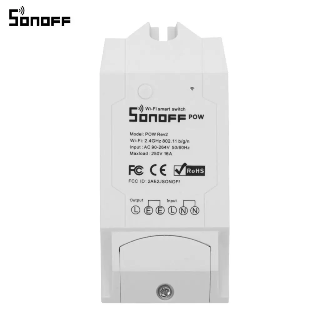 ITEAD SONOFF POW R2 15A 3500 Вт Wifi переключатель контроллер в режиме реального времени энергопотребление монитор измерения для автоматизации умного дома
