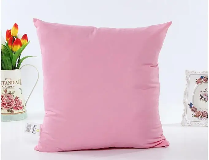 color3 Новые однотонные Карамельный цвет подушек размером 45*45, желтого, серого цвета, накидка для подушки, диван автомобиля Гостиная диван-подушка Спальня домашний декор - Цвет: color3