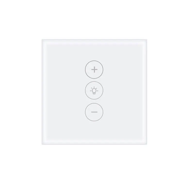 White EU UK Золотой/Серебряный светодиодный диммер умный Wifi переключатель сенсорное управление бесступенчатый диммер с лампой совместимый с Amazon Alexa Google Assistant - Цвет: White EU UK