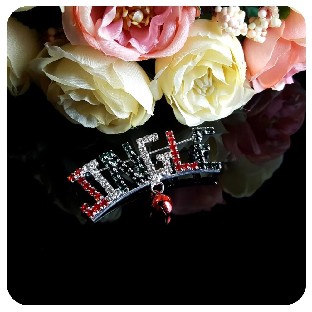 GRANDBLING Christmas Jewelry&ampGift Rhinestone Brooch &quotJINGLE BELL&quot Pins | Украшения и аксессуары