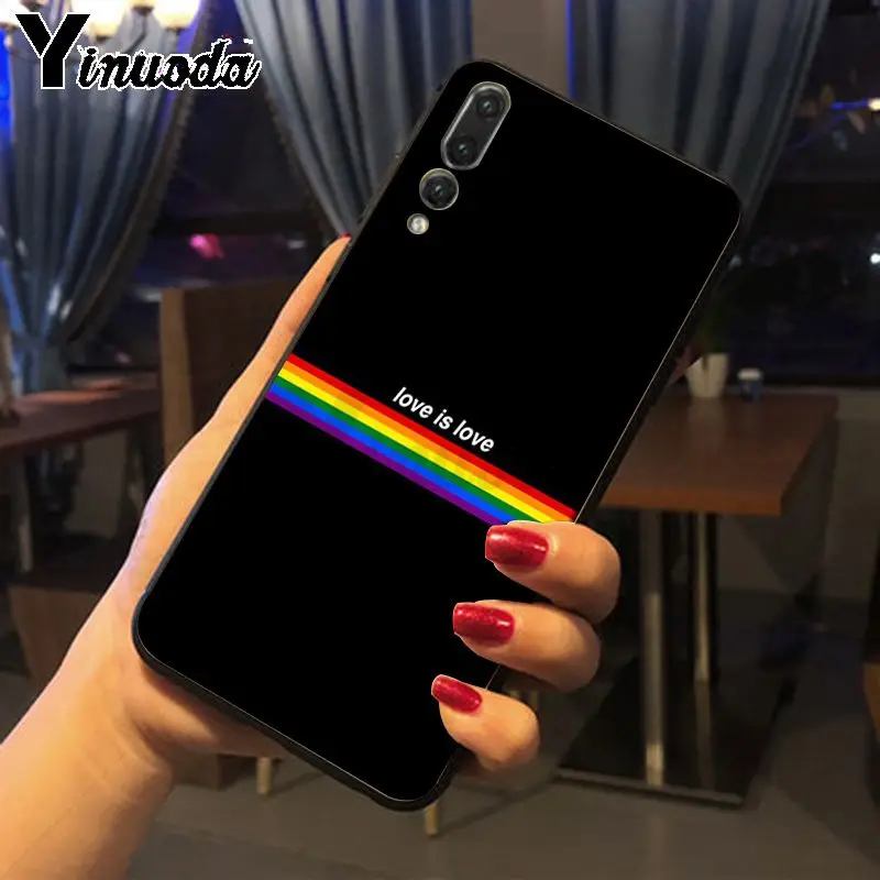 Гей лесбиянок ЛГБТ Радуга фестиваль Прайд мягкий чехол для телефона Huawei P20pro