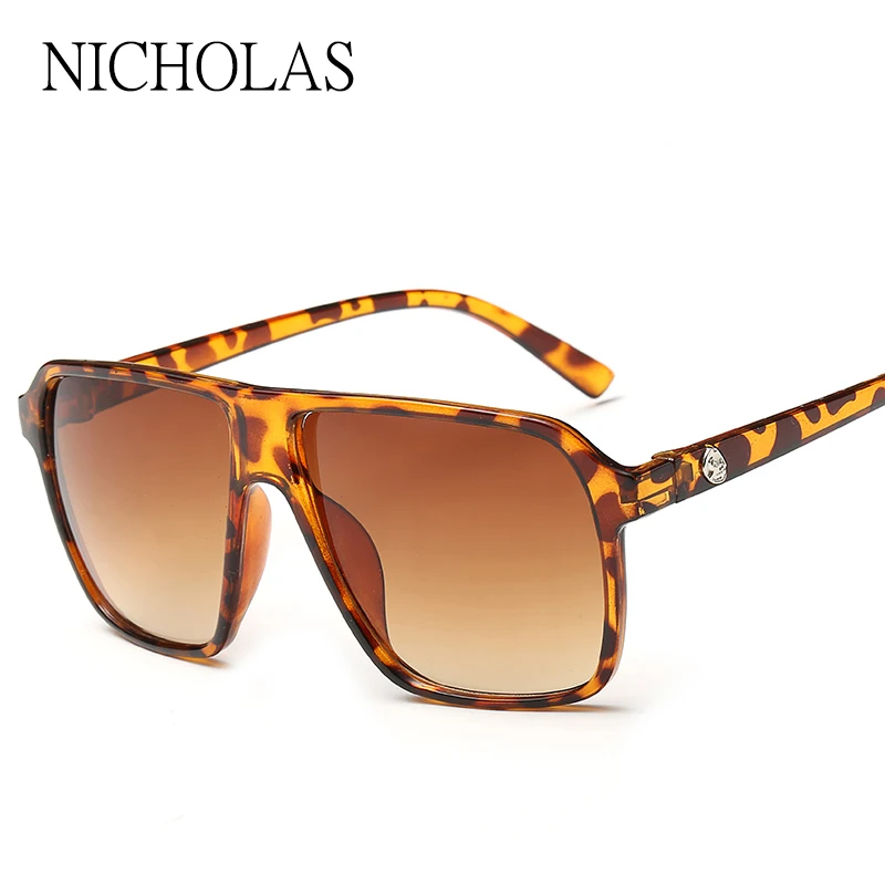 Модные мужские и женские солнцезащитные очки зеркальные фотохромные большие для