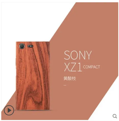 Чехол для телефона из натурального дерева sony Xperia XZ compact 360 градусов с защитой от