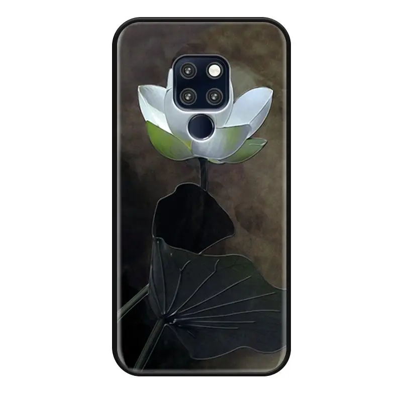 Украшение в виде ножниц в стиле "панк" розовый чехол для huawei MATE 20 PRO MATE 20 X защитный кожух окрашенные цветы рельефный чехол 20X Ретро дракон Звезда животных - Цвет: 3