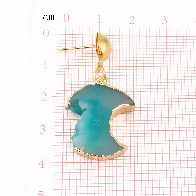 Серьги-подвески из смолы для женщин и девушек 1 пара серьги-подвески с синим