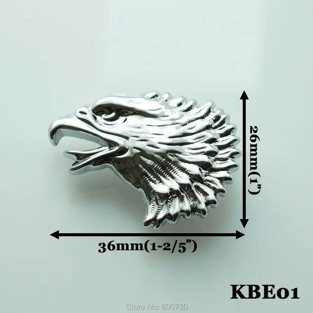 (KBE01) 10 шт. Western Concho Freedom Eagle Head Left Chrome Leathercraft|leathercraft kits|leathercraft toolsleathercraft |