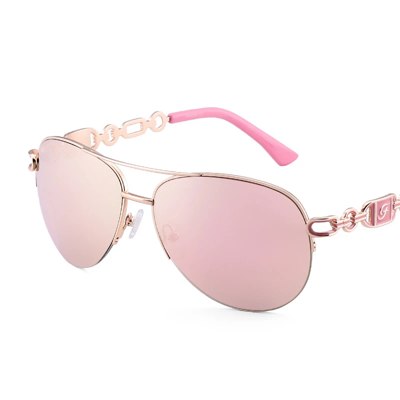 C1 MIRRORP PINK SIMPRECT, ретро пилот, поляризационные солнцезащитные очки для женщин, UV400, зеркальные, для вождения, солнцезащитные очки, высокое качество, Ретро стиль, брендовые, металлические солнцезащитные очки - Цвет линз: C1 MIRRORP PINK