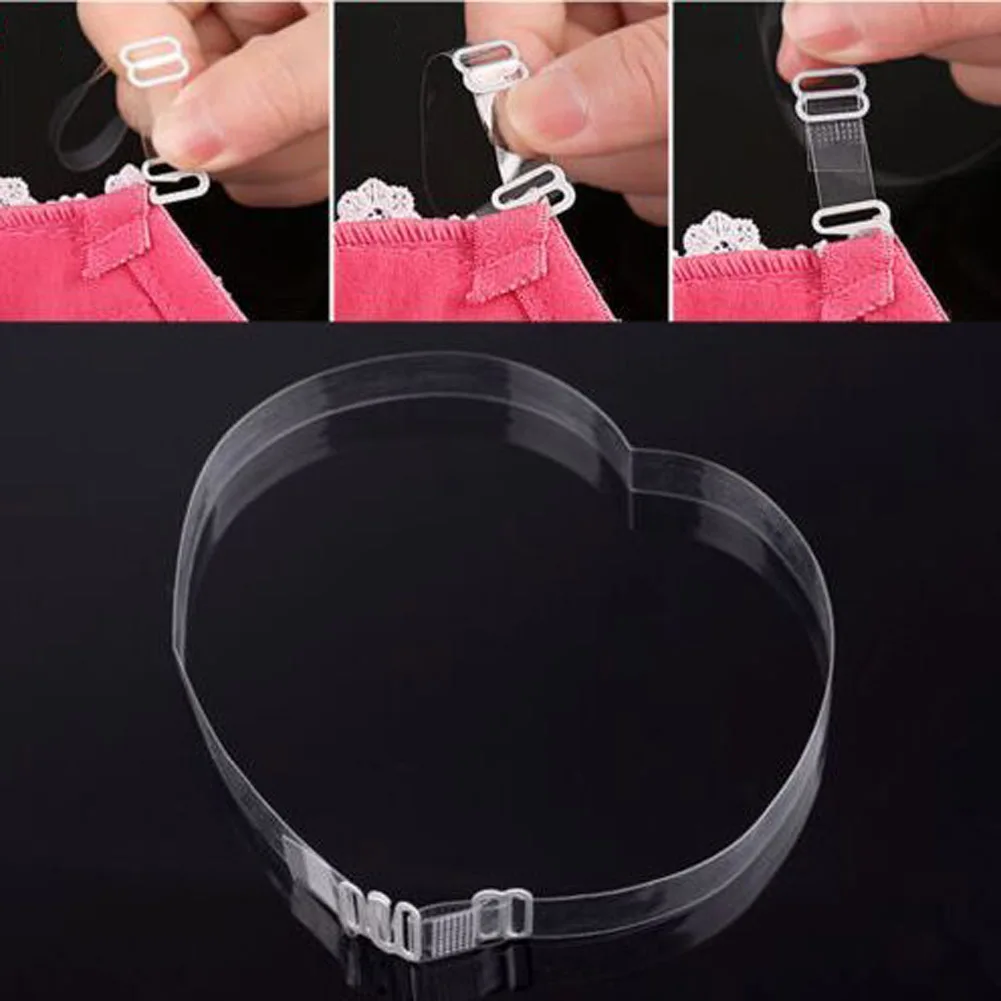 1 Пара регулируемых бретелей для нижнего белья невидимые прозрачные матовые