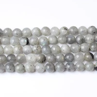 4 6 8 10 12mm gray spectrolite loose beads diy natural jewelry for mens and womens bracelets necklaces jewelry accessories