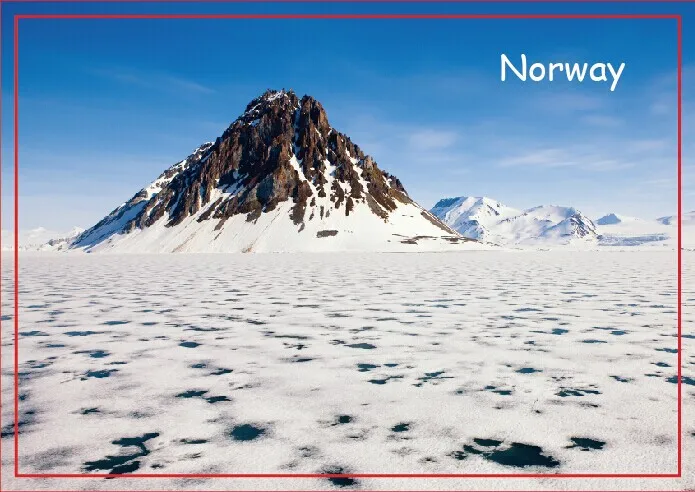 Декоративные подарочные магниты для фото Hornsund at Spitsbergen норвежские дорожные на
