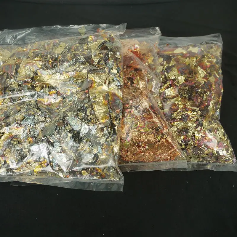 10 г для каждого цвета синий/зеленый/красный пестрый Золотой хлопковый лист