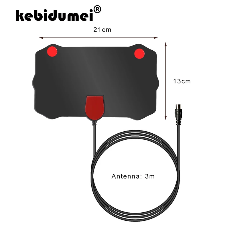 Цифровая ТВ антенна HD 4K цифровая комнатная TV 1080P для VHF UHF DVB T Приемник сигналов