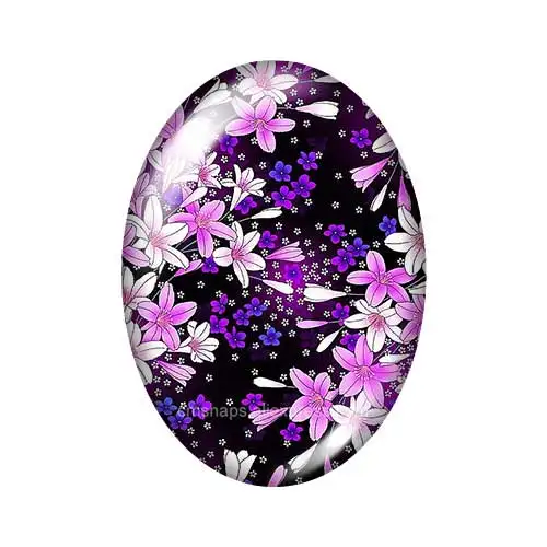 New painting Flowers beauty 13x18mm/18x25mm/30x40mm mixed Oval photo glass cabochon demo flat back Jewelry findings TB0008 | Украшения и