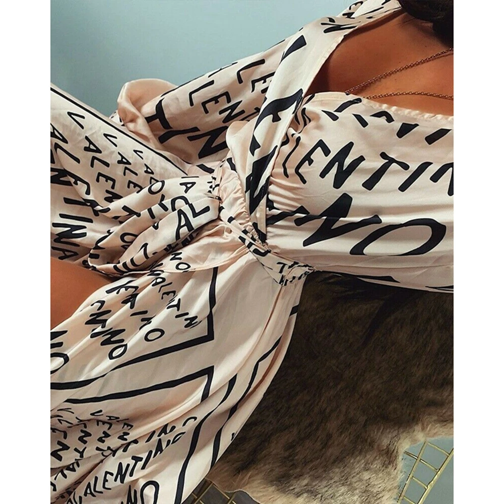 Платье женское Винтажное с V-образным вырезом пляжный длинный сарафан в стиле