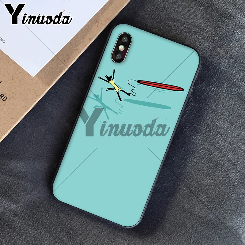 11pro MAX surfboard surf art Girl черный мягкий чехол для телефона Apple iPhone 8 7 6 6S Plus X XS 5 5S SE XR чехлы