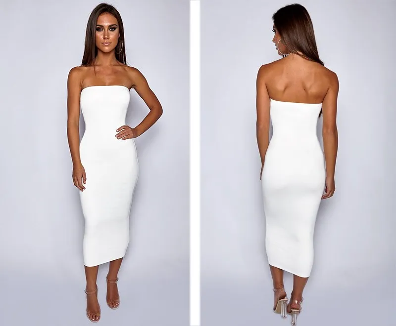 Летнее женское повседневное однотонное платье сексуальная юбка карандаш без