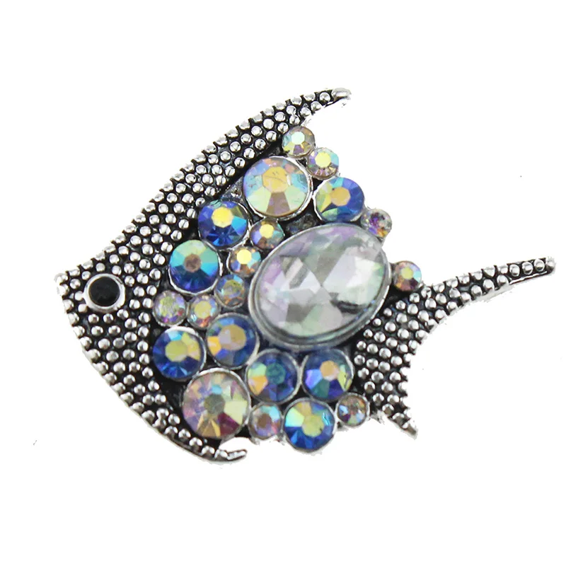 5pcs/lot New Snap Jewelry 18mm Oil paint fish Buttons Fit DIY Bracelets &amp Bangles For Women | Украшения и аксессуары