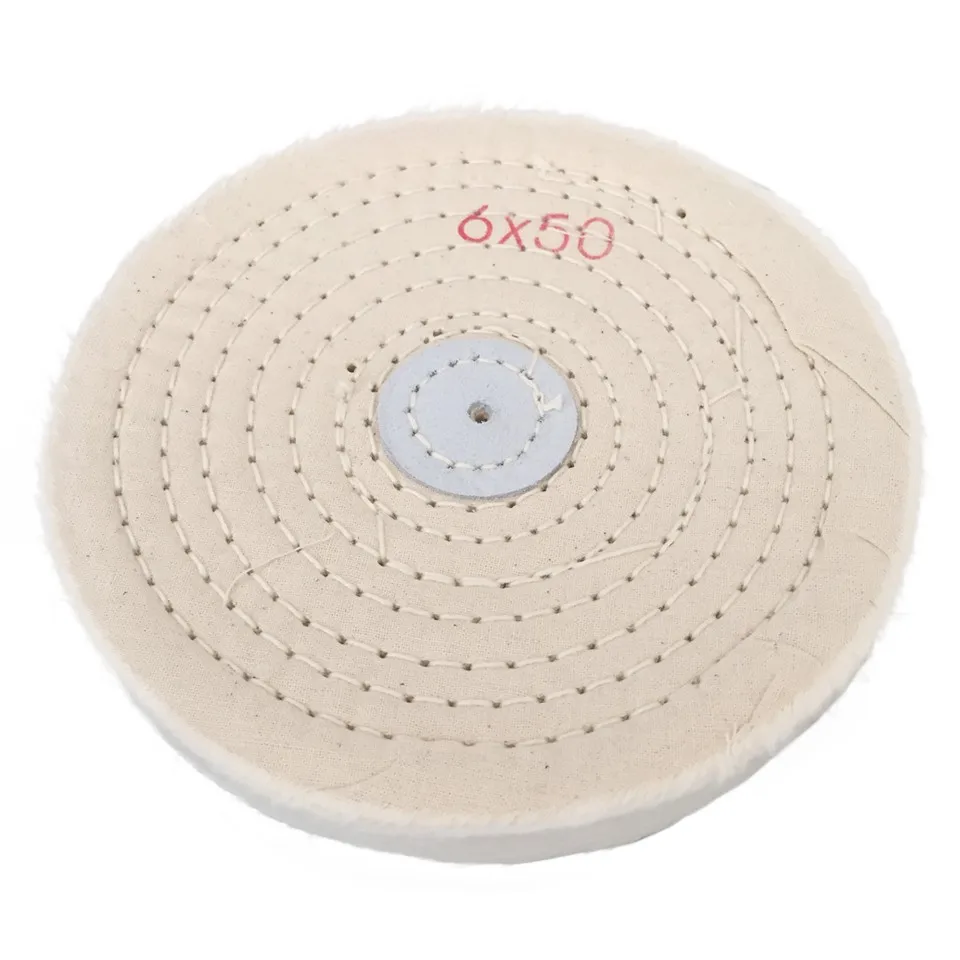 6 &quot50 Plys белые полировочные колеса для скамейки шлифовальный Полировочный диск