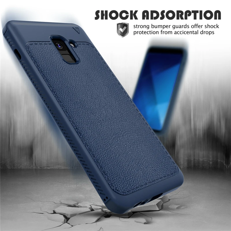 Для samsung Galaxy A8 2018 Роскошный чехол грязи устойчивый к царапинам Мягкие TPU Защитите