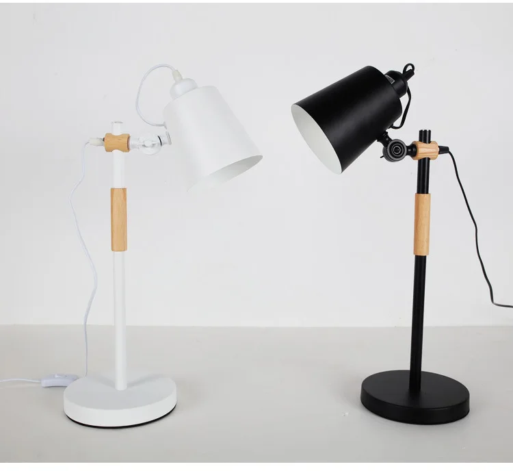 Современные европейские новейшего стиля настольные лампы белый и черный