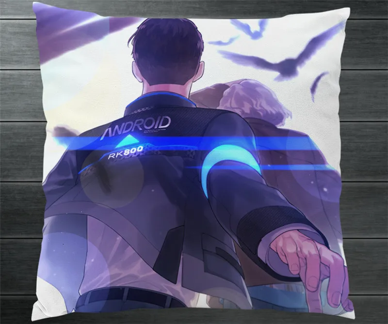 Детройт: стать человеком Коннор Ханке Маркус Кара двухсторонняя подушка чехол s