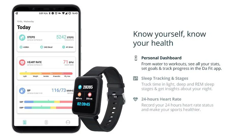 Смарт-часы M28 IP68 Водонепроницаемый Bluetooth сердечного ритма крови Давление Smartwatch