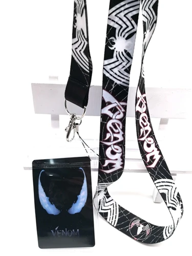 A 1 шт. Веном шейный ремень Lanyards держатели для карт банк шеи ремень карта идентификатор автомобиля держатели брелок для ключей подарок K55 - Цвет: A