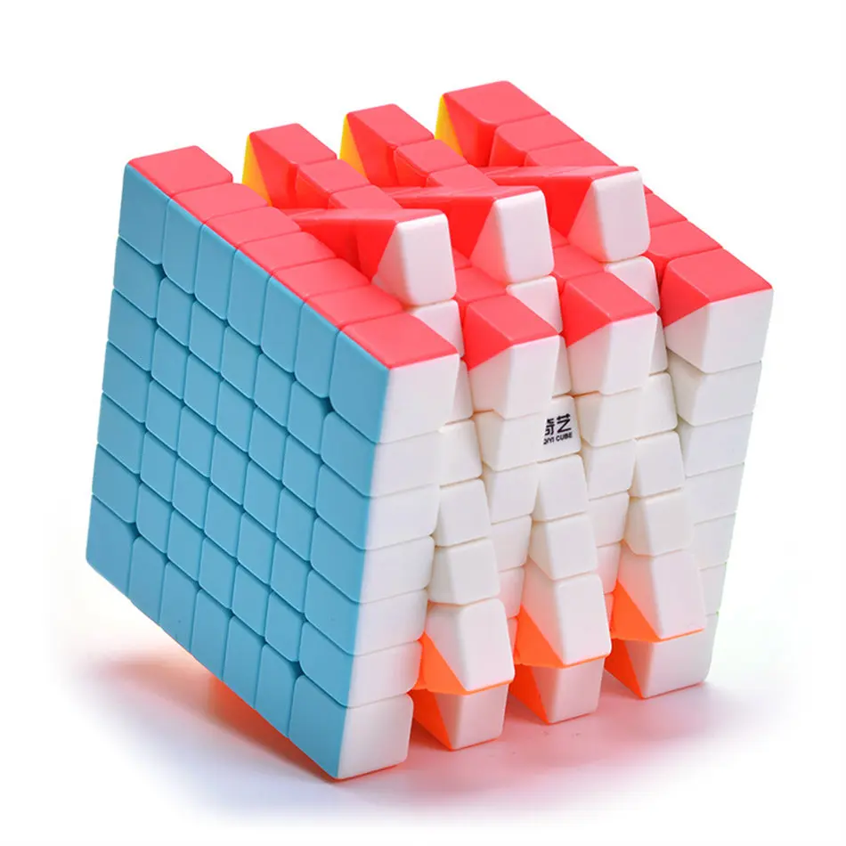 Qiyi кубик рубика Qixing S 7x7 Magic Cube Puzzl игрушка 7x7x7 Профессиональный Скорость куб