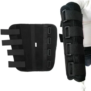 Adjustable Elbow Joint Recovery Arm Splint Brace Support Protect Band Belt Strap with 3 Fixed Steel Plates for Children Adults