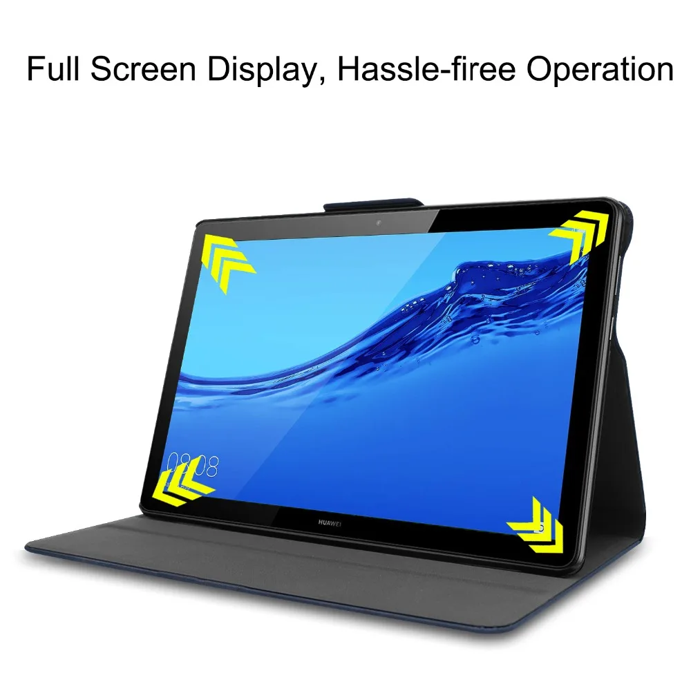 Воловья кожа флип передняя Поддержка чехол для Huawei MediaPad T5 10 AGS2-W09/L09/L03/W19 1