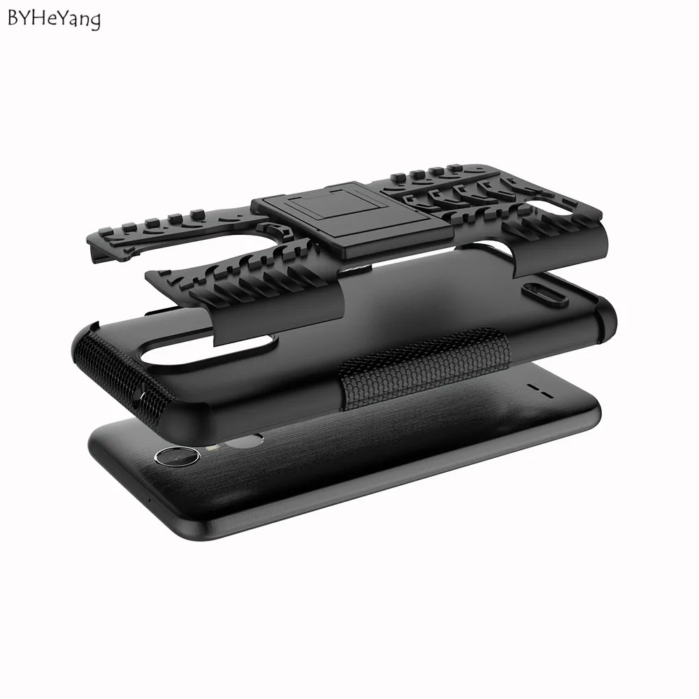 BYHeYang for LG Aristo 2 Case Heavy Duty Armor Hybrid Cover TPU+PC Phone Full Protective For Aristo2 cover |