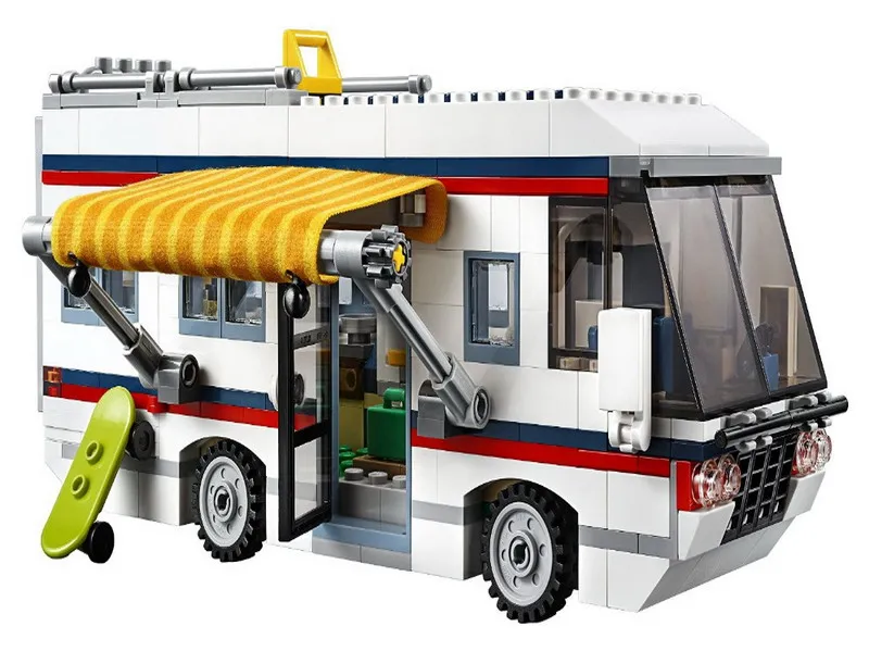 3117 792 шт. отпуск бегства Camper летние домашние архитектор 3 в 1 Building Block Совместимость