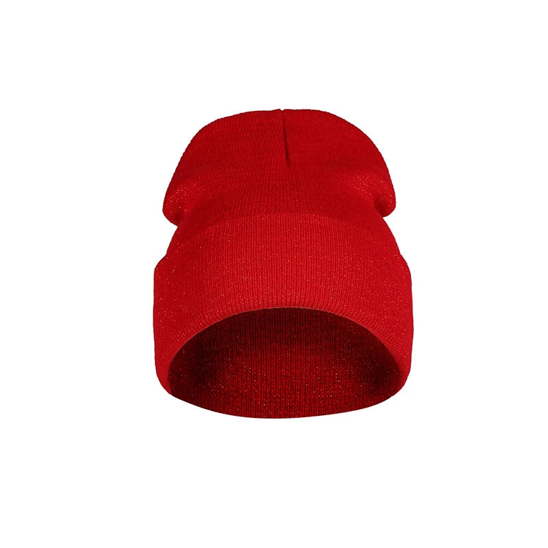 Осенне зимние облегающие шапки с золотой нитью стильные наушники шапочки и