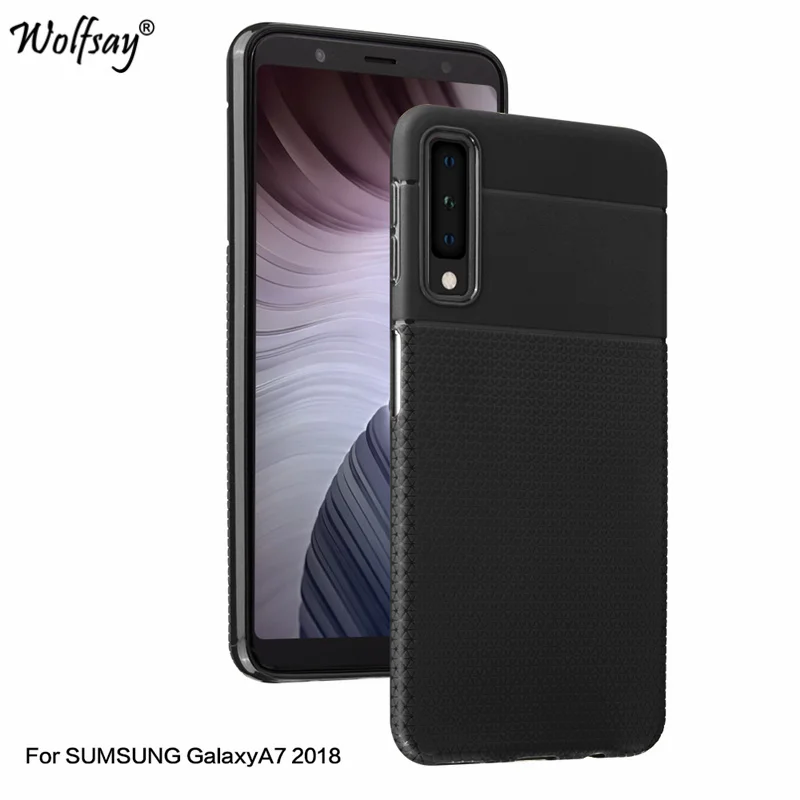 СПС samsung Galaxy A7 2018 Чехол Мягкий силиконовый чехол из ТПУ для Fundas A750 |