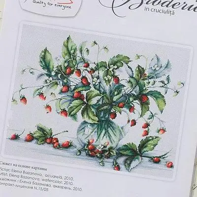 Needlework DIY Cross Stitch Sets For Embroidery kits 11CT&amp14CT&amp16CT Strawberries in glass jar | Дом и сад