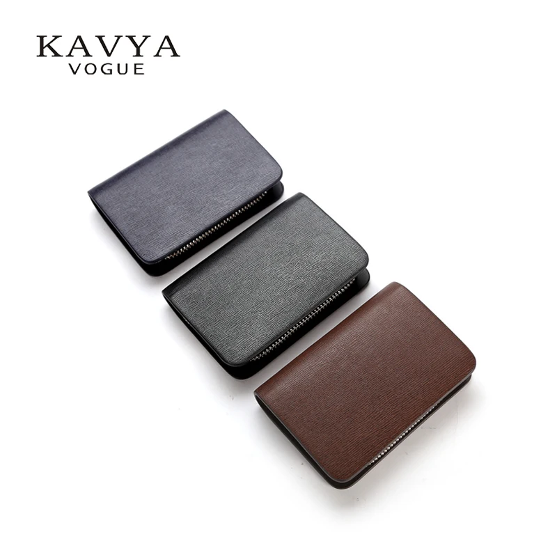 Чехол для ключей KAVYA из коровьей кожи на молнии мужчин сумка кошелек каждый день