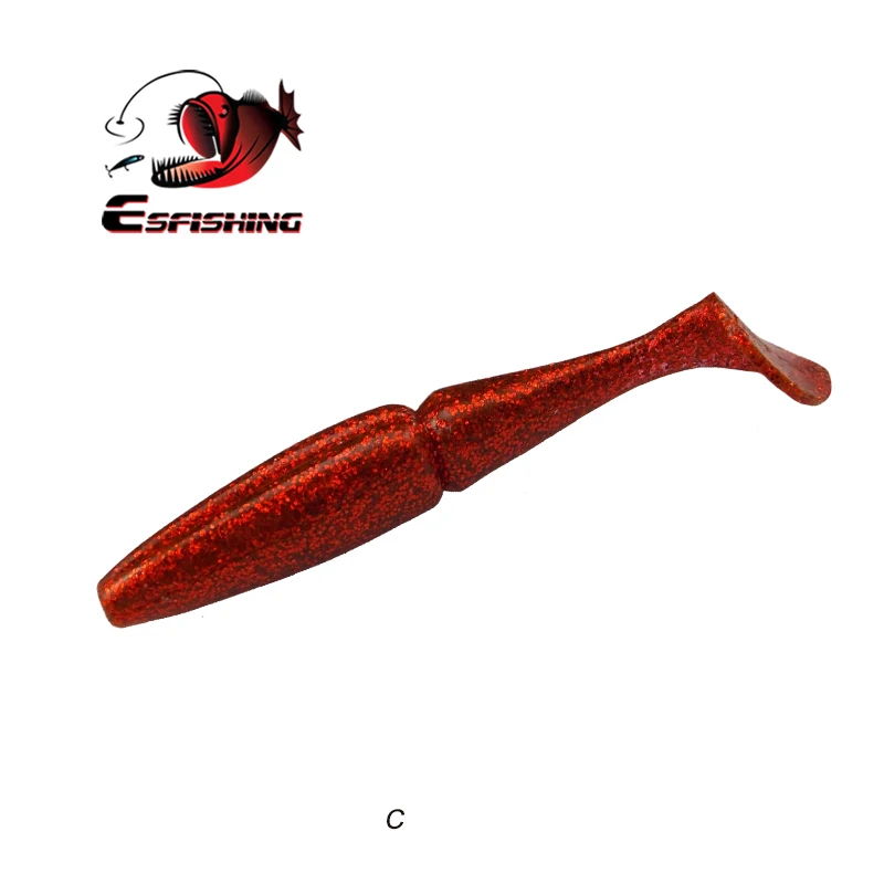 ESFISHING качество приманки Easy Shiner от Шад 100 мм 125 мм 155 мм 200 мм Pesca рыбалка мягкие воблеры, силиконовые приманки воблеры Leurre Souple - Цвет: C