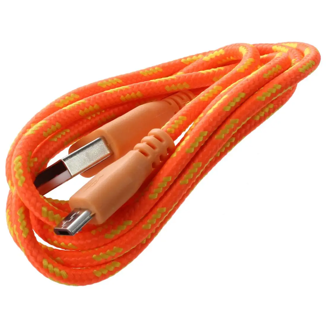 Топ 1 м плетеный кабель Micro USB для передачи данных и синхронизации зарядного