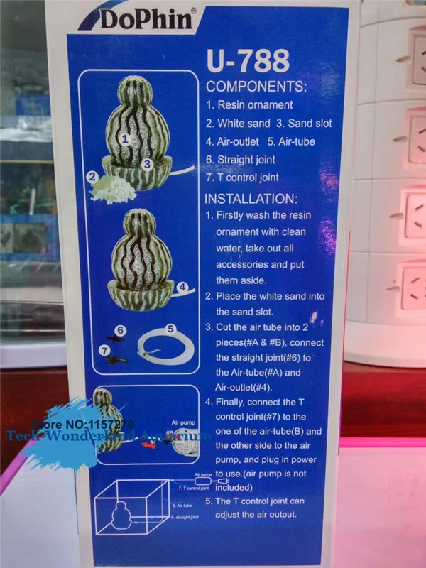 

Aquarium Decoration High Quality Aqua Sand Fountain For Aquarium Fish Tank Resin Ornament 1pc