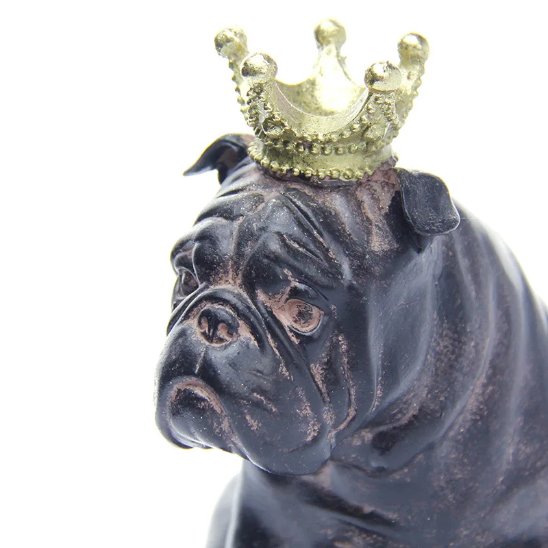 Имитация собаки из смолы домашние украшения ручной работы Wang Cai Декоративные