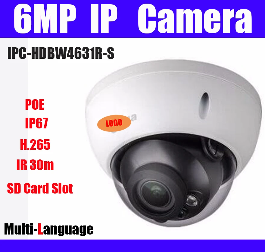 Оригинальная детская IP камера H.265 IK10 IP67 IR 30m со встроенным слотом для SD карты POE CCTV