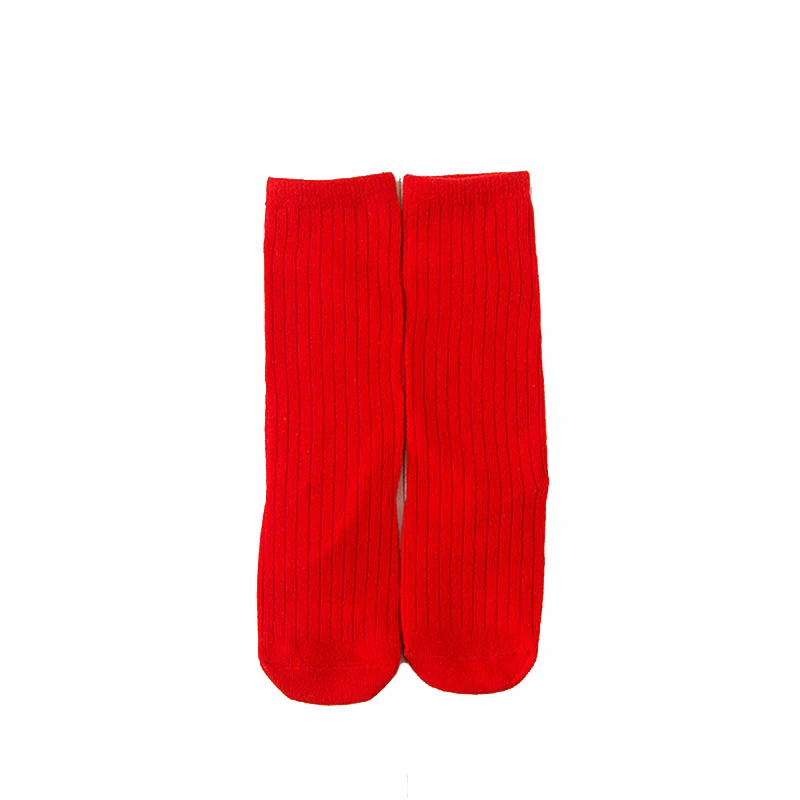 Повседневные детские гольфы спортивные носки однотонные 5 видов цветов модные