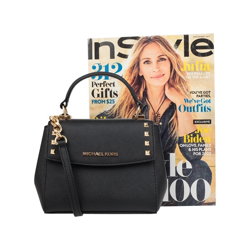 Michael Kors Karla Mini Leather Studed Crossbody Satchel Bag 35T8GKGC0L | Багаж и сумки