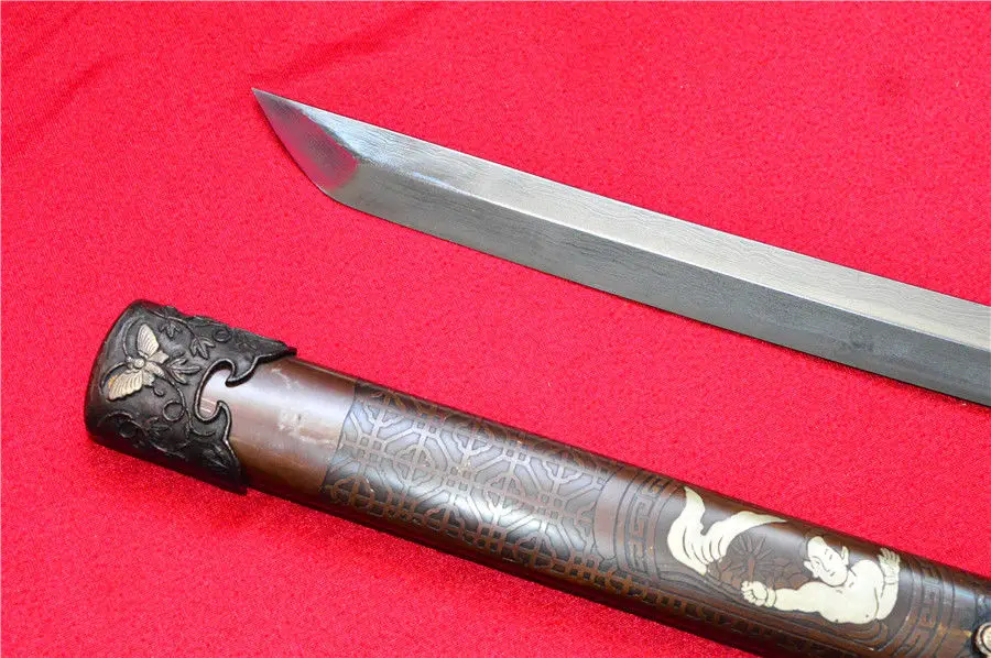 Китайская точилка Red/Army DaDao broadsмеч Machete 1090 лезвие из высокоуглеродистой стали|blade