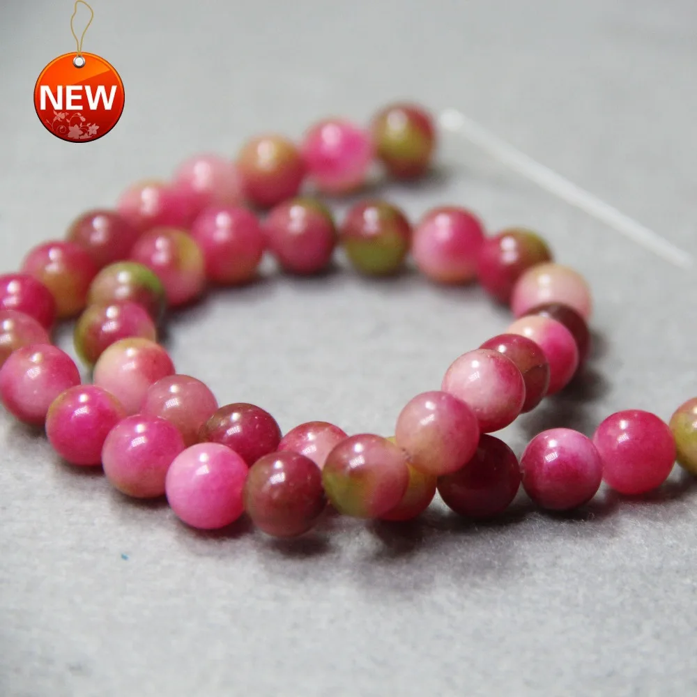 (Минимальный заказ 1) 8 мм модный натуральный разноцветный халцедон бриллиантовый камень 15 дюймов россыпью дизайн для изготовления ювелирных изделий оптовая продажа